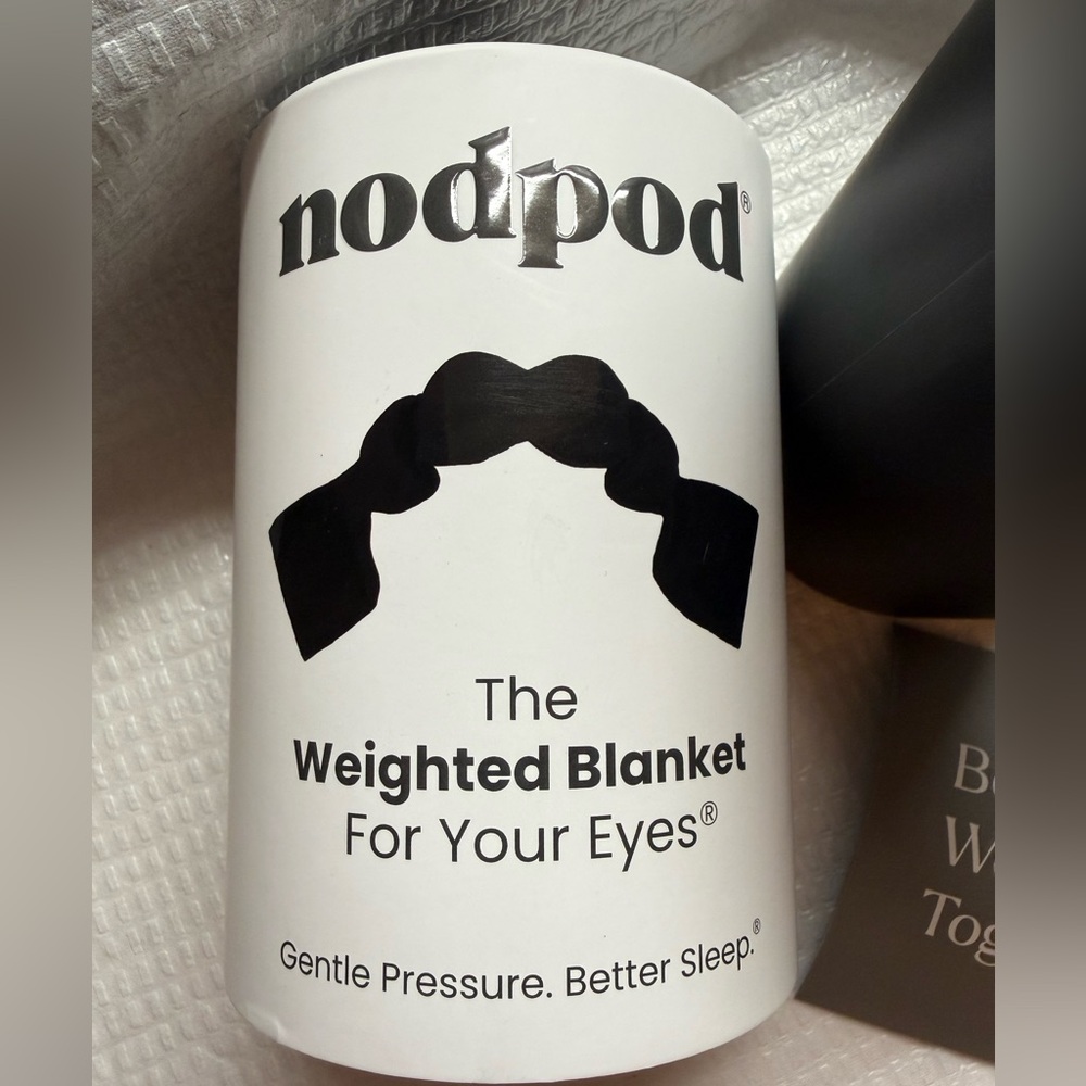 Nodpod Onyx Black Weighted Sleep Mask NEW sealed